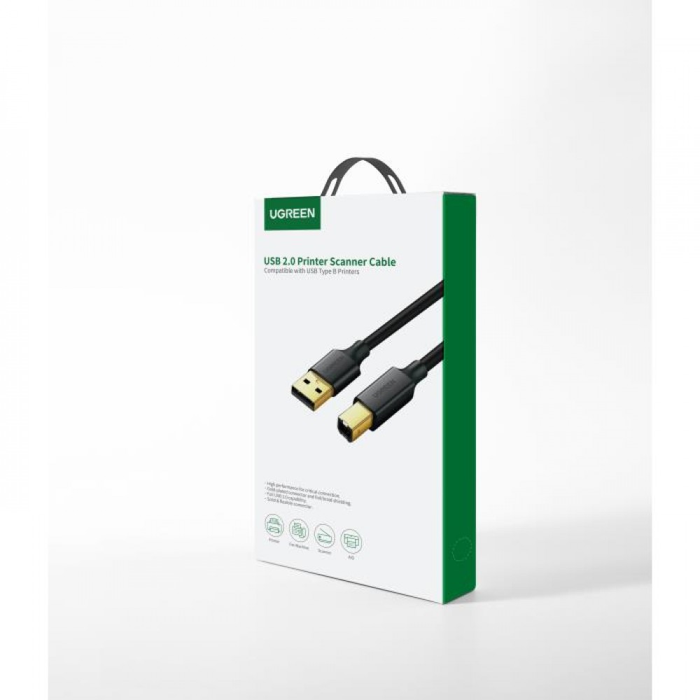 Καλώδιο USB 2.0 σε USB-B M/M UGREEN US135 20847 2m Μαύρο Καλώδιο USB 2.0 σε USB-B M/M UGREEN US135 20847 2m Μαύρο