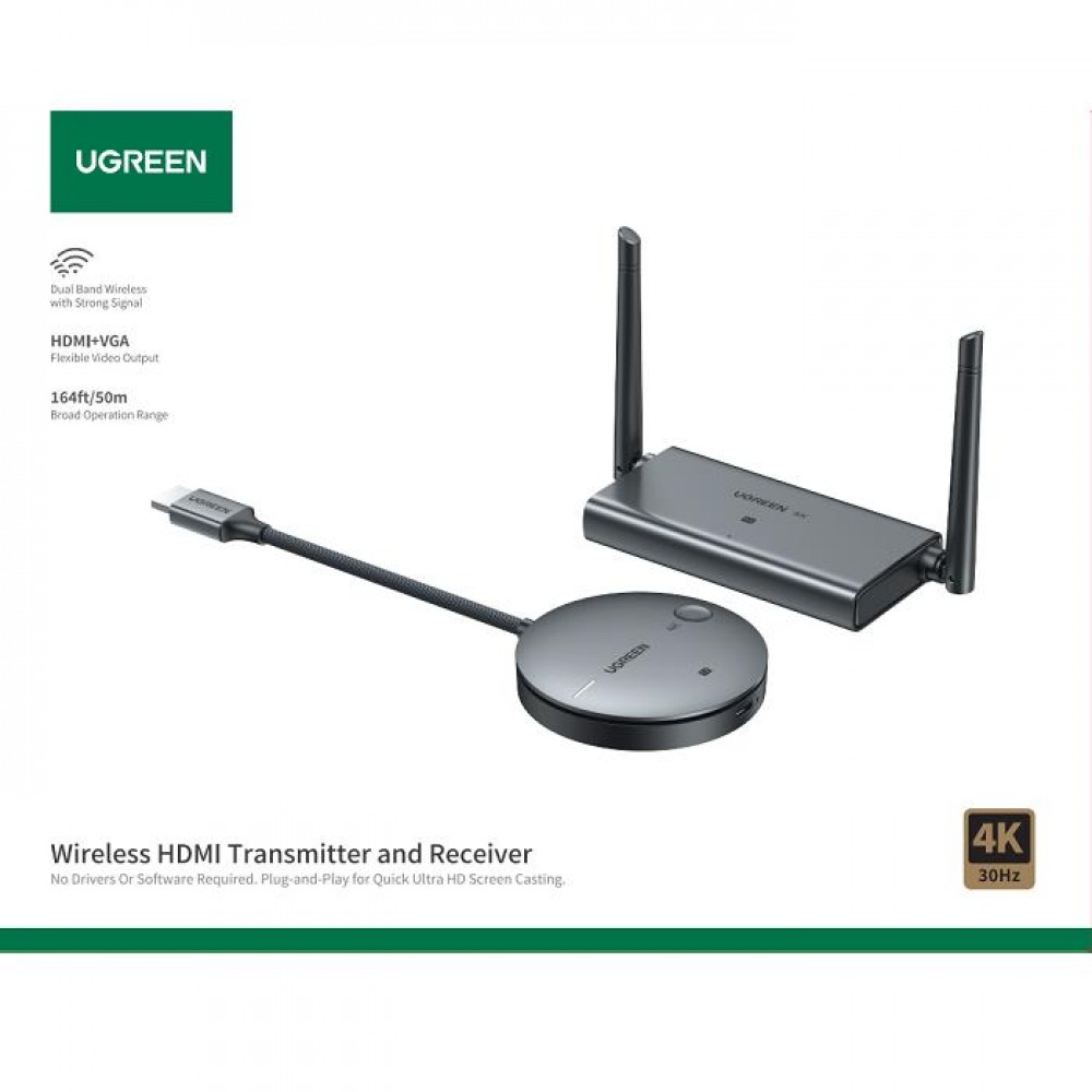 Wireless Transmitter/Receiver HDMI 4K/30Hz UGREEN CM586 90909A