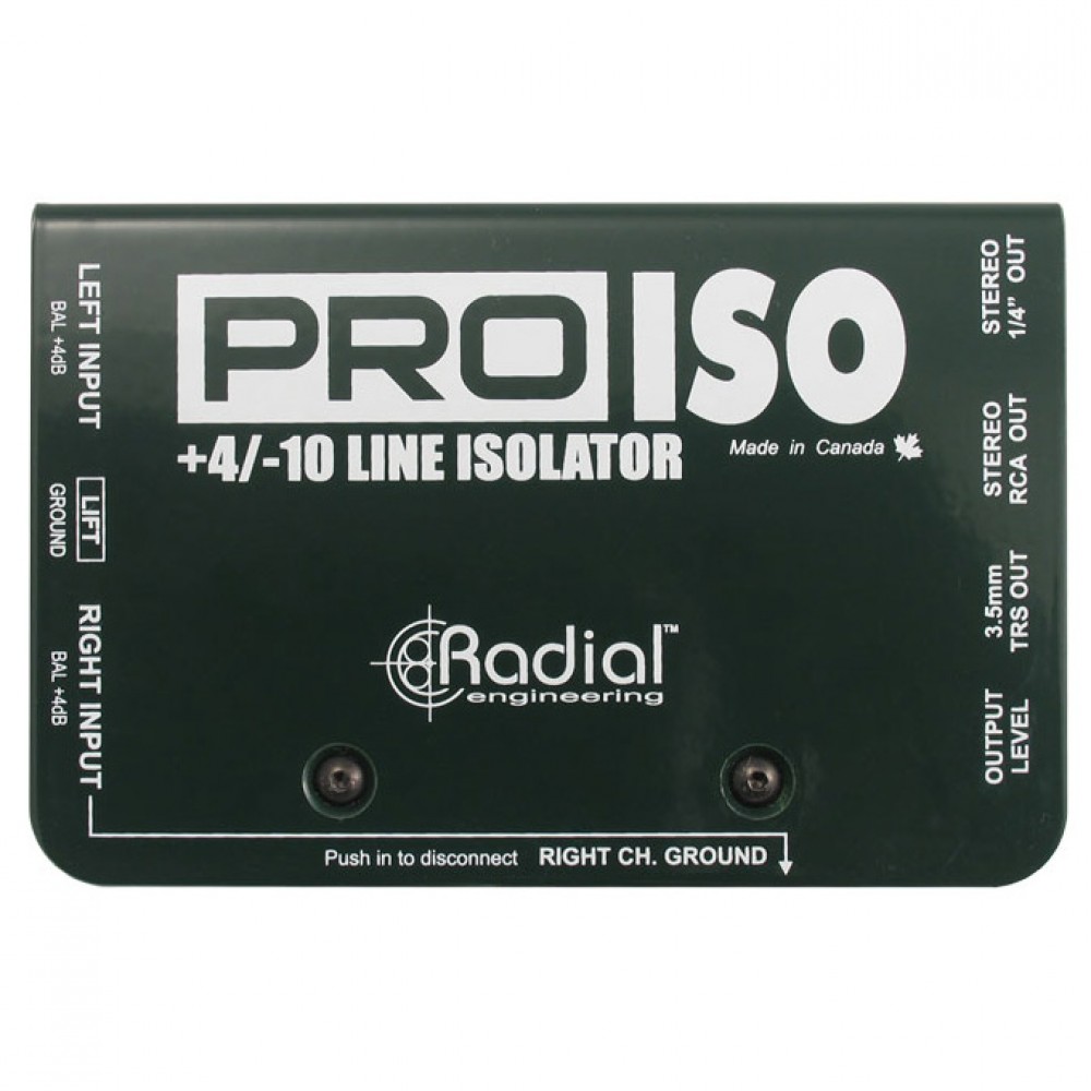 RADIAL Pro-Iso Stereo Line Level Converter RADIAL Pro-Iso Stereo Line Level Converter