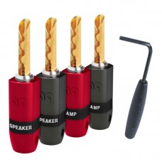 AUDIOQUEST SUREGRIP-300 BFA-BANANAS GOLD PLATED 4 ΤΕΜΑΧΙΑ