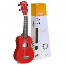 STAGG US-RED UKELELE SOPRANO ΜΕ ΘΗΚΗ