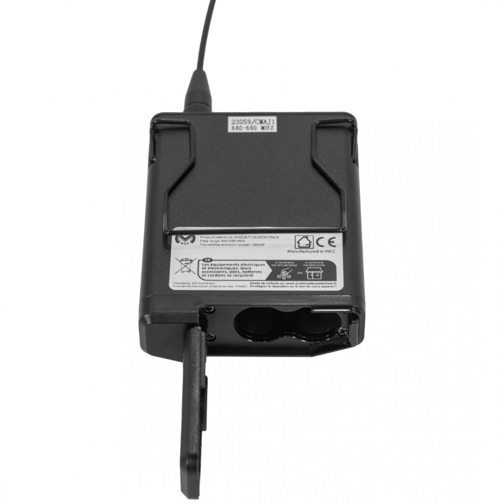 MAC MAH UHF1000 BODYPACK Πομπός Bodypack για UHF1000M & UHF2000M, 640–690MHz MAC MAH UHF1000 BODYPACK Πομπός Bodypack για UHF1000M & UHF2000M, 640–690MHz