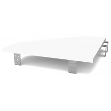Glorious Modular Side Rack Πρόσθετη Επιφάνεια Σύνδεσης 2 επίπλων - Λευκό