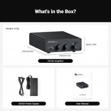 Fosi Audio TB10D 2 Channel Stereo Amplifier, Class D 32 Volt/5 Amp