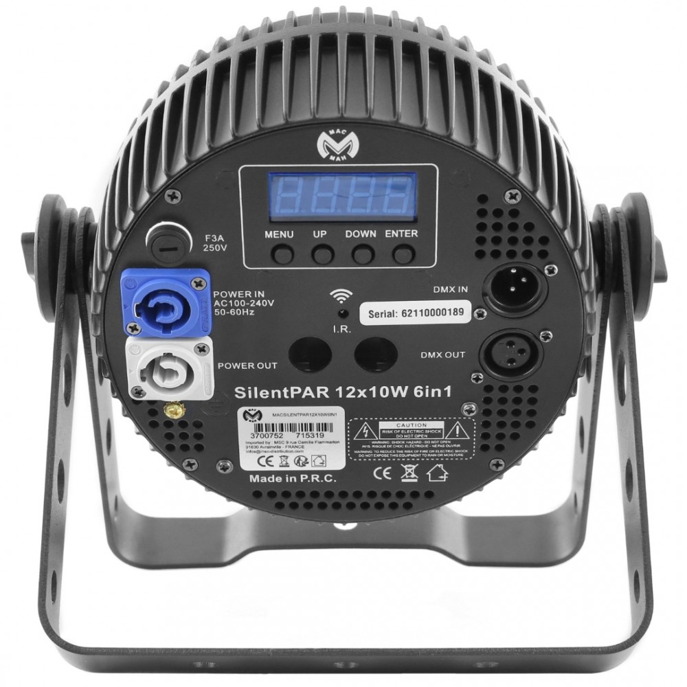 MAC MAH SILENTPAR 12X10W 6IN1 | Led Par RGBWA/UV