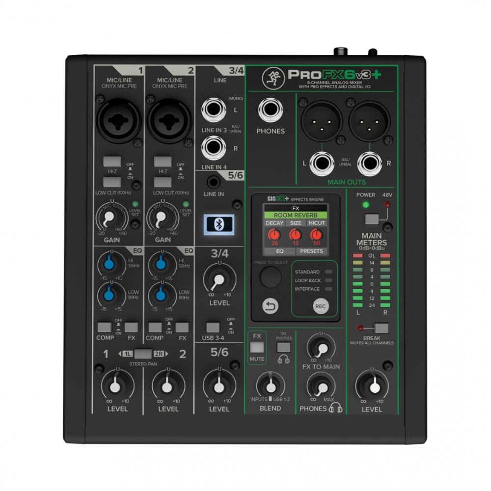 Mackie ProFX6v3+ Αναλογική Κονσόλα Ήχου με Εφέ
