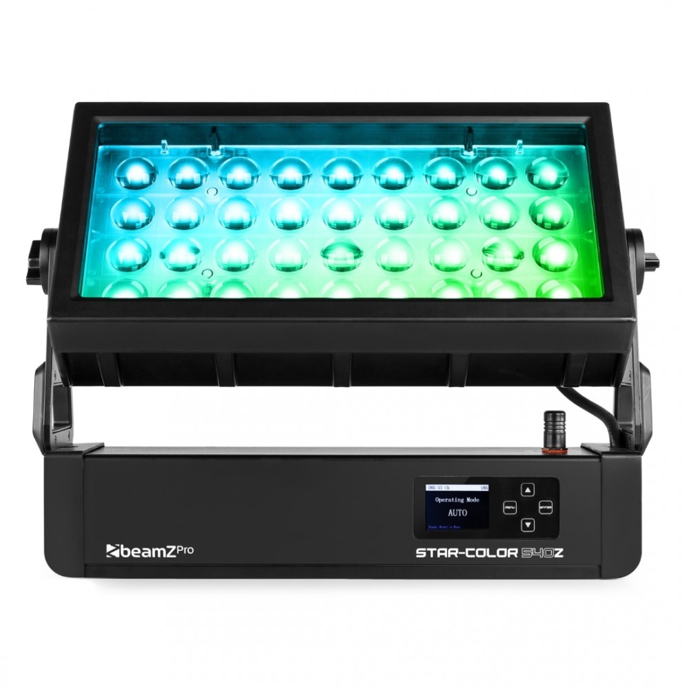 BeamZPro STARCOLOR540Z | Αρχιτεκτονικός Προβολέας 36x15W LED RGBW με zoom 7°x58°, IP65, WDMX & Backlight