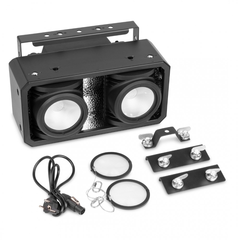 BeamZPro SB250IPFC | Αδιάβροχο Stage Blinder 2x100W RGBAL COB LEDs με Backlight, IP65 BeamZPro SB250IPFC | Αδιάβροχο Stage Blinder 2x100W RGBAL COB LEDs με Backlight, IP65