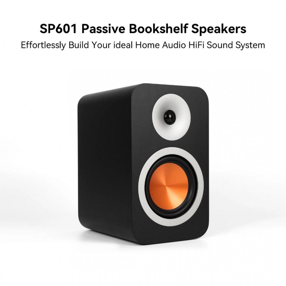 FOSI AUDIO SP601 Bookshelf Speakers (Pair) Black