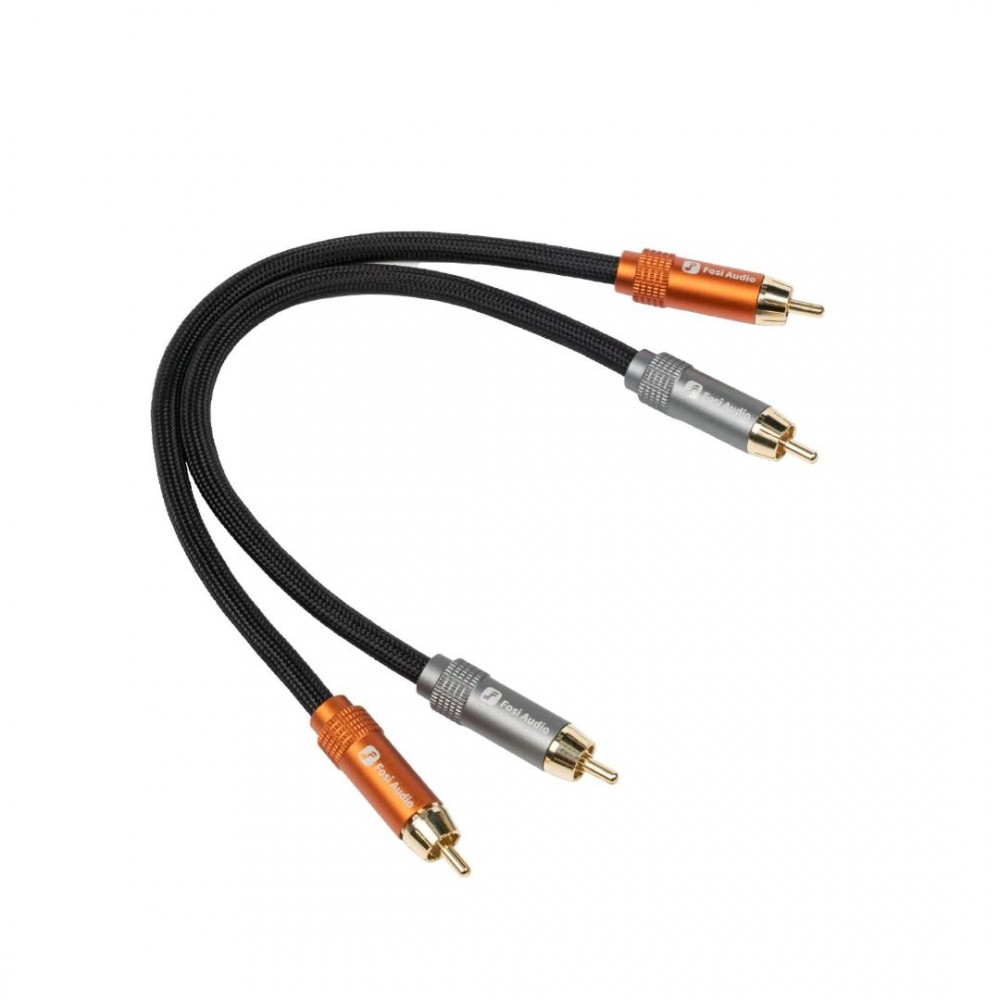 FOSI AUDIO RCA RCA CABLE GOLD PLATED PAIR 0.3m FOSI AUDIO RCA RCA CABLE GOLD PLATED PAIR 0.3m