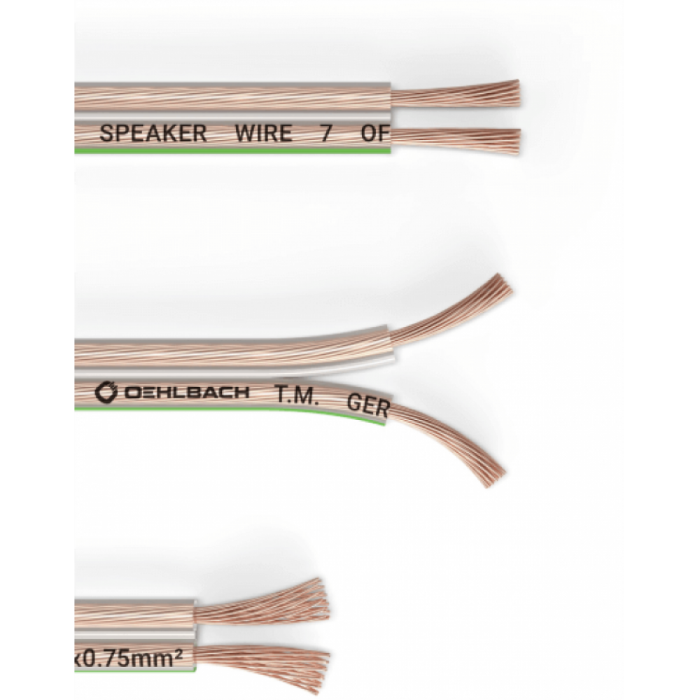 Oehlbach (D1C201) Speaker Wire SP-7 Καλώδιο Ηχείων 2 x 0,75 mm² 10m Oehlbach (D1C201) Speaker Wire SP-7 Καλώδιο Ηχείων 2 x 0,75 mm² 10m