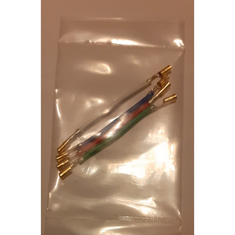 DUAL HEAD SHELL CABLE SET Gold pins DUAL HEAD SHELL CABLE SET Gold pins