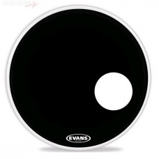 EVANS BD22RB EQ3 Ressonant Black Δέρμα Κάσας 22'' (Black)
