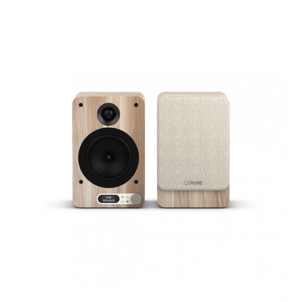 PURE Classic Active Bluetooth Ηχεία με Ραδιόφωνο FM/ DAB+,HDMI/OPTICAL/AUX, Cotton White/Oak
