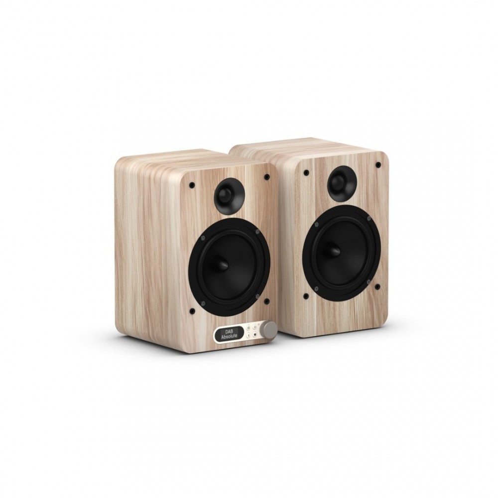 PURE Classic Active Bluetooth Ηχεία με Ραδιόφωνο FM/ DAB+,HDMI/OPTICAL/AUX, Cotton White/Oak