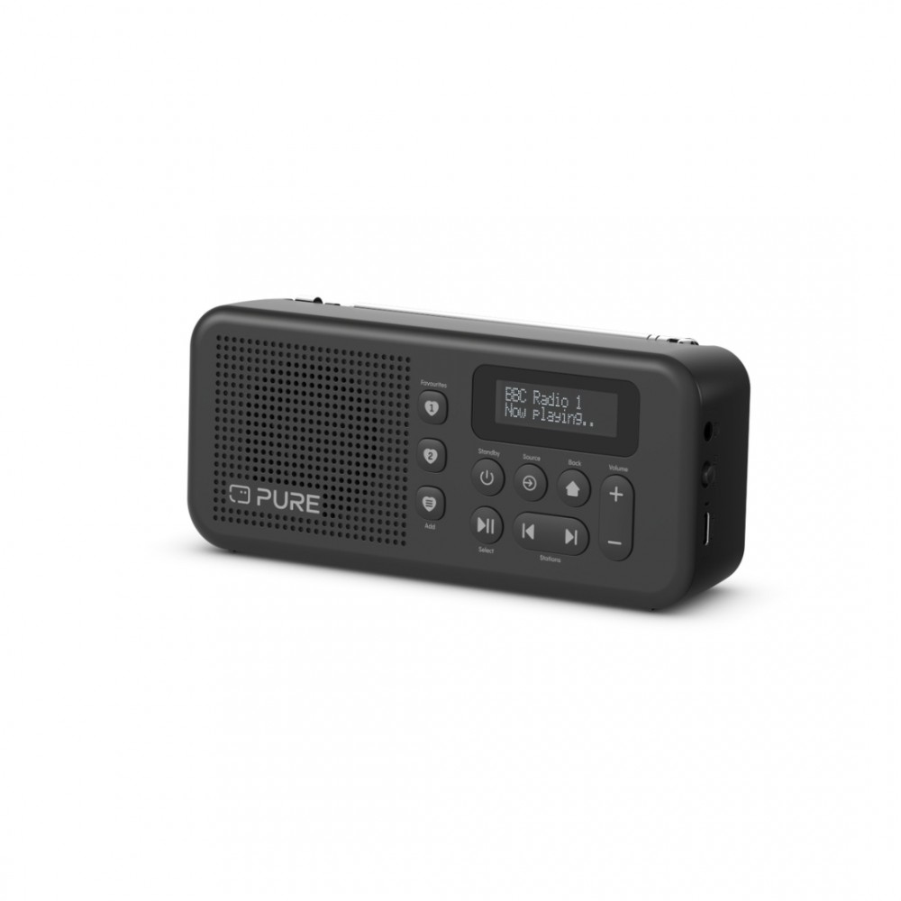 PURE Elan Move φορητό ψηφιακό ραδιόφωνο με DAB+ και Bluetooth, Μαύρο