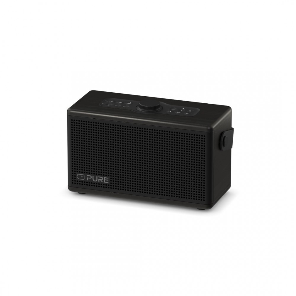 PURE Classic Aura Φορητό Ηχείο Bluetooth με Φωτισμό, Μαύρο