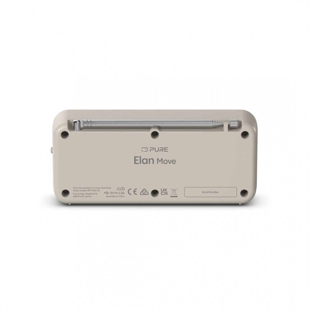 PURE Elan Move φορητό ψηφιακό ραδιόφωνο με DAB+ και Bluetooth, Sand