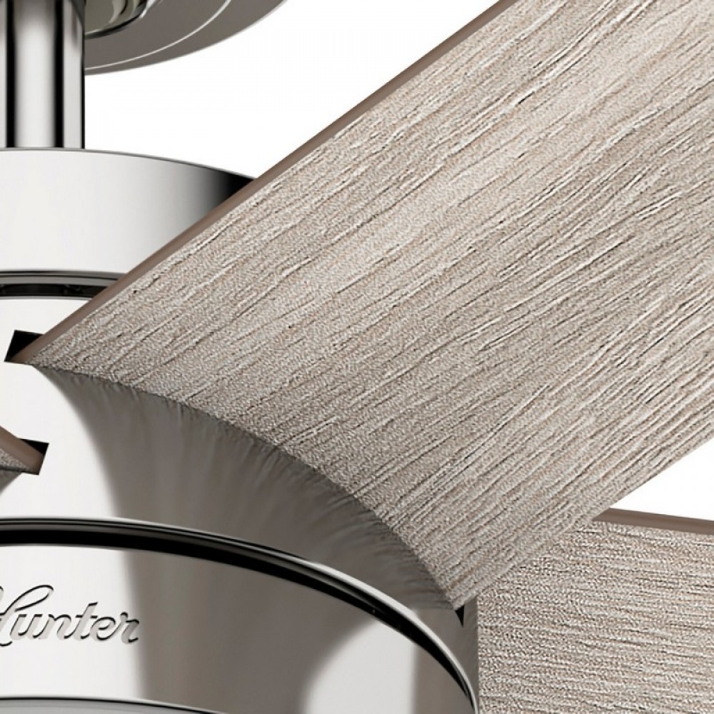 Hunter Claudete Polished Nickel