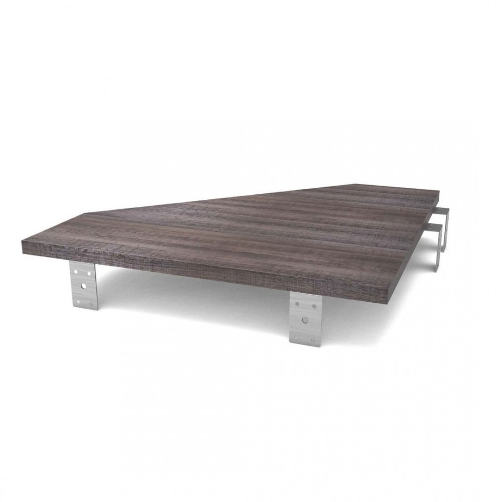 Glorious Modular Side Rack Πρόσθετη Επιφάνεια Σύνδεσης 2 επίπλων - Καρυδιά