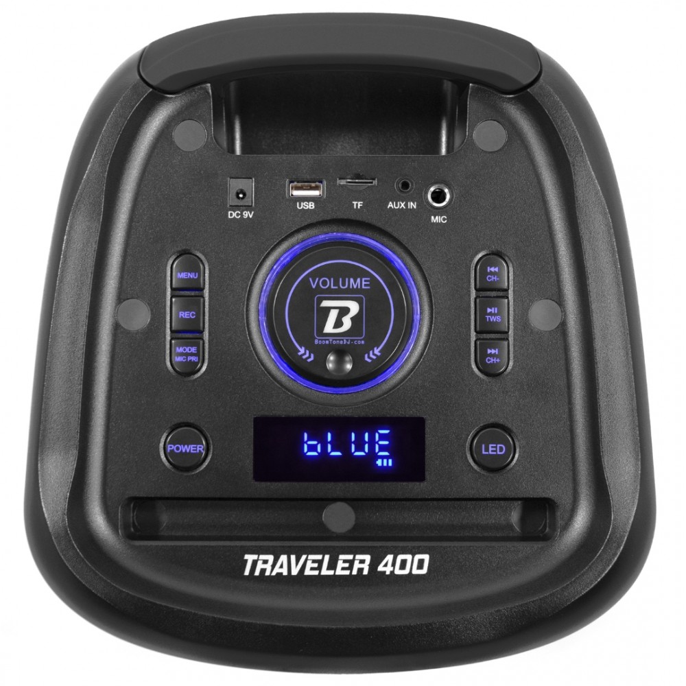 BOOMTONE DJ TRAVELER 400 | Φορητό Ηχείο Μπαταρίας 2x 8