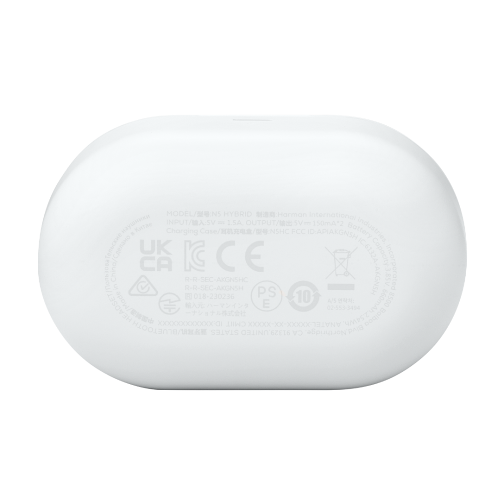 AKG N5 HYBRID True Wireless White Ακουστικά με Μικρόφωνο Bluetooth
