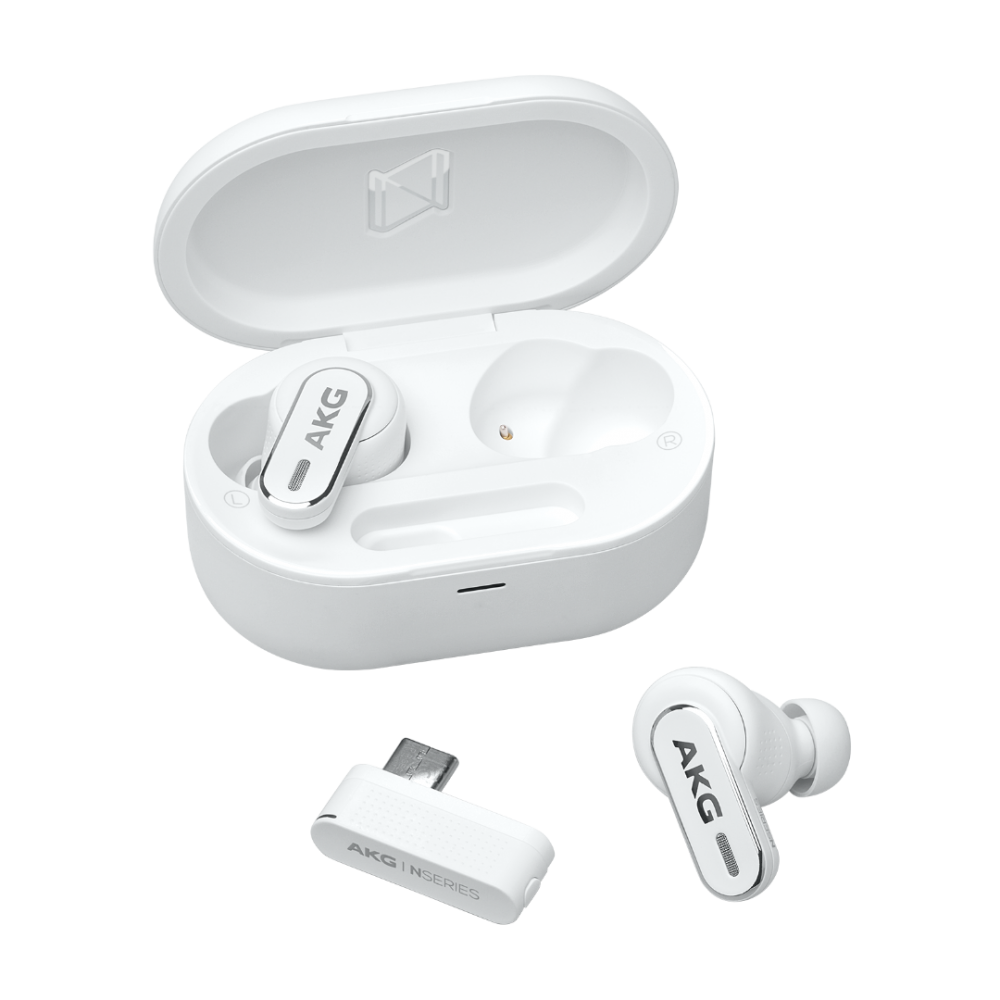 AKG N5 HYBRID True Wireless White Ακουστικά με Μικρόφωνο Bluetooth