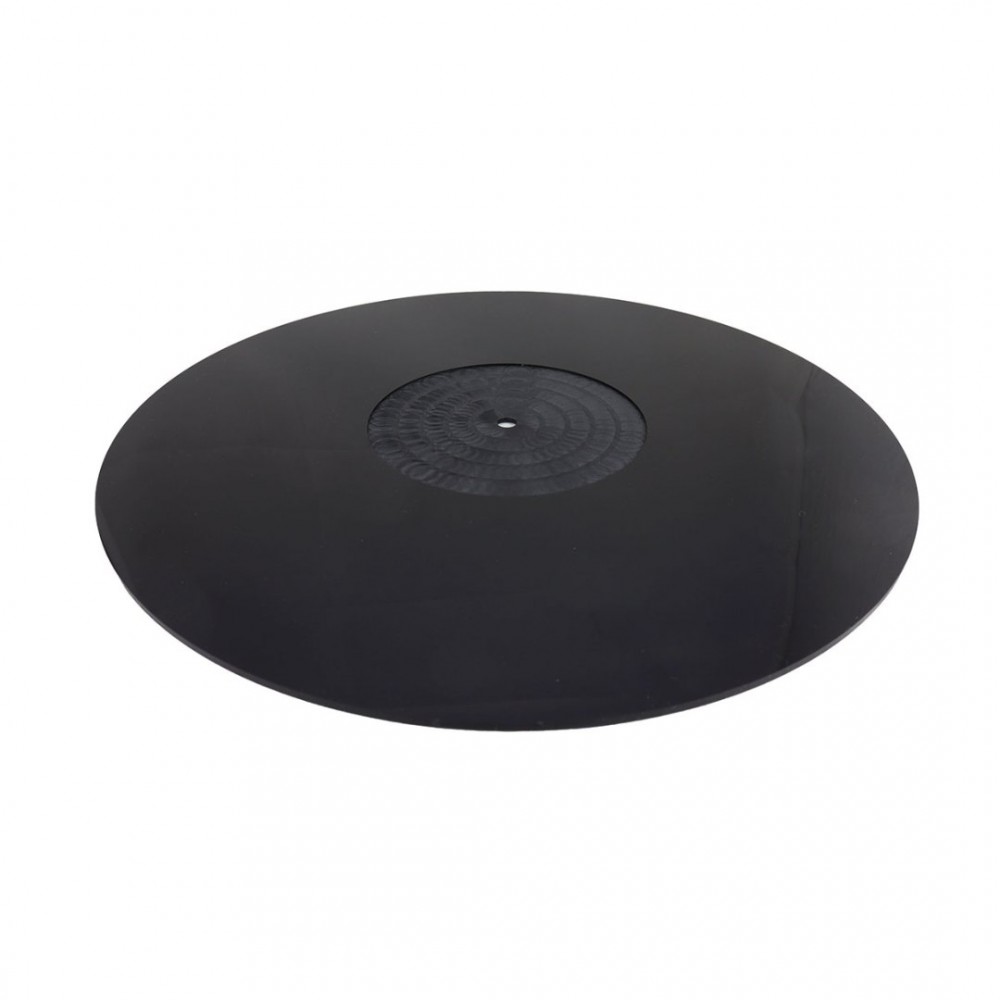 LUDIC Acrylic LP Slip Mat black. Antiskating adjustment.