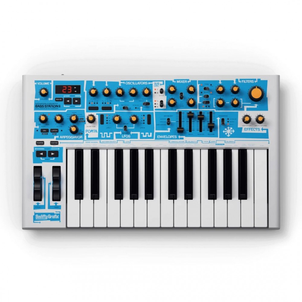 NOVATION BASS STATION II SWIFTY ANALOG SYNTHESIZER NOVATION BASS STATION II SWIFTY ANALOG SYNTHESIZER