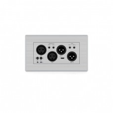 Line / MIC 2+2 XLR Dante Audio Wall Plate EU