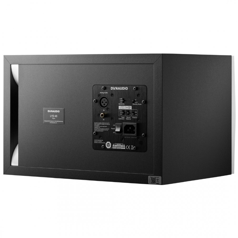 DYNAUDIO LYD-48-Right-White Αυτοενισχυόμενο Ηχείο Studio Monitor Δεξί Λευκό (Τεμάχιο)