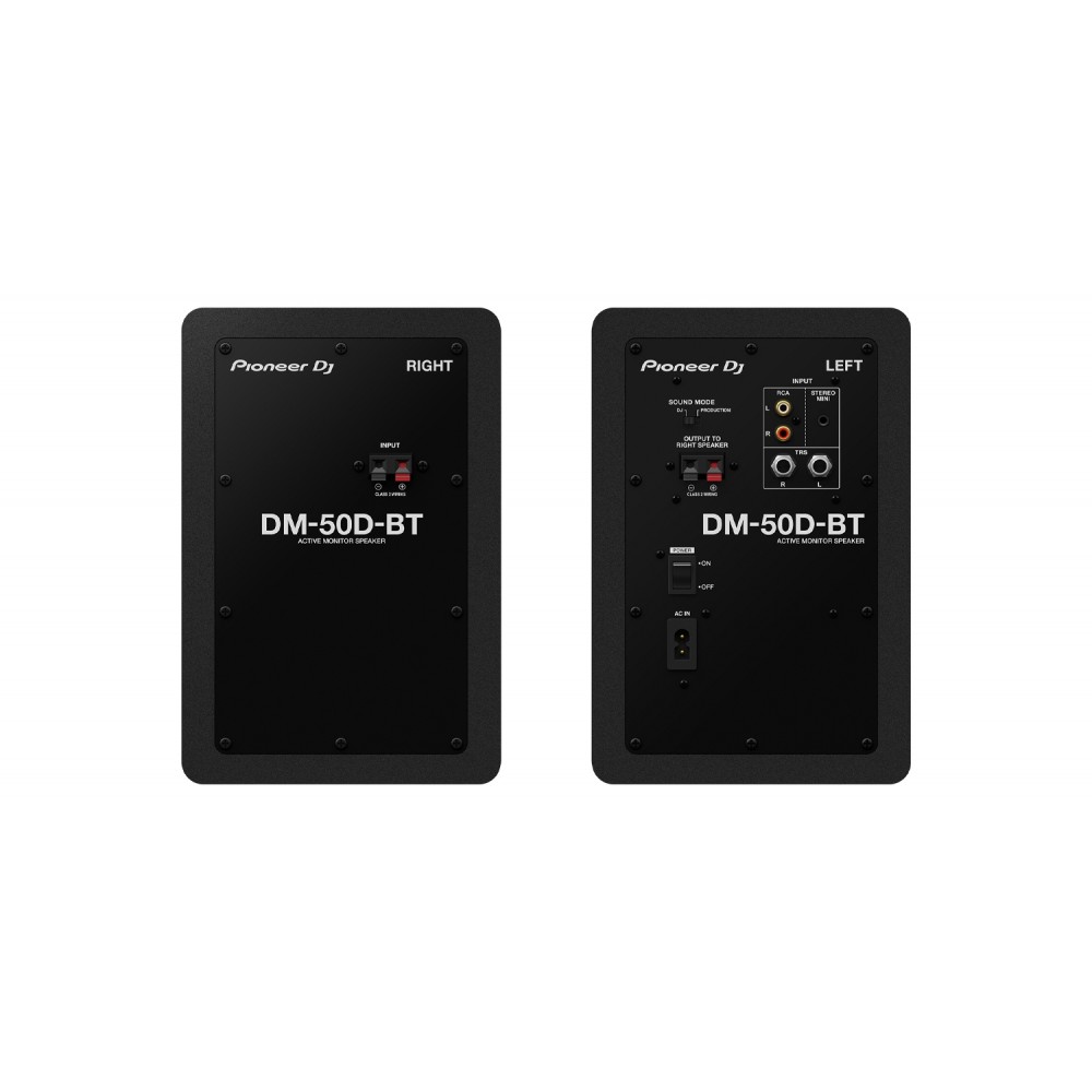 PIONEER DJ DM-50D-BT Ζεύγος ηχείων studio monitor 5'', bluetooth, μαύρο