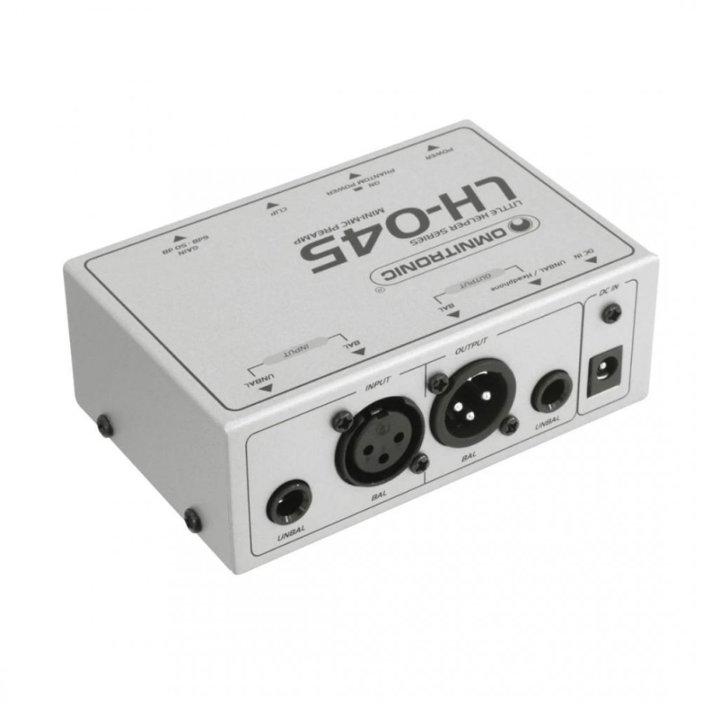 OMNITRONIC LH-045 MINI ΠΡΟΕΝΙΣΧΥΤΗΣ ΜΙΚΡΟΦΩΝΟΥ ΜΕ PHANTOM POWER OMNITRONIC LH-045 MINI ΠΡΟΕΝΙΣΧΥΤΗΣ ΜΙΚΡΟΦΩΝΟΥ ΜΕ PHANTOM POWER
