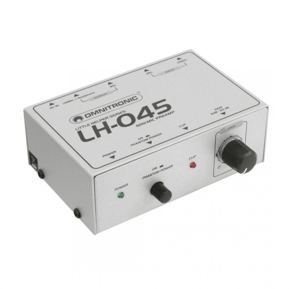 OMNITRONIC LH-045 MINI ΠΡΟΕΝΙΣΧΥΤΗΣ ΜΙΚΡΟΦΩΝΟΥ ΜΕ PHANTOM POWER OMNITRONIC LH-045 MINI ΠΡΟΕΝΙΣΧΥΤΗΣ ΜΙΚΡΟΦΩΝΟΥ ΜΕ PHANTOM POWER