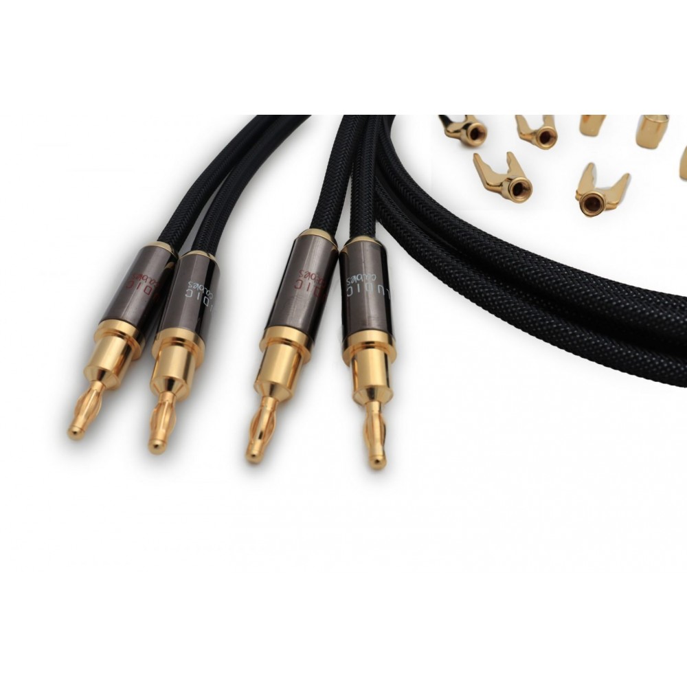 LUDIC Hera loudspeakercable set (2pcs) 2 meter LUDIC Hera loudspeakercable set (2pcs) 2 meter