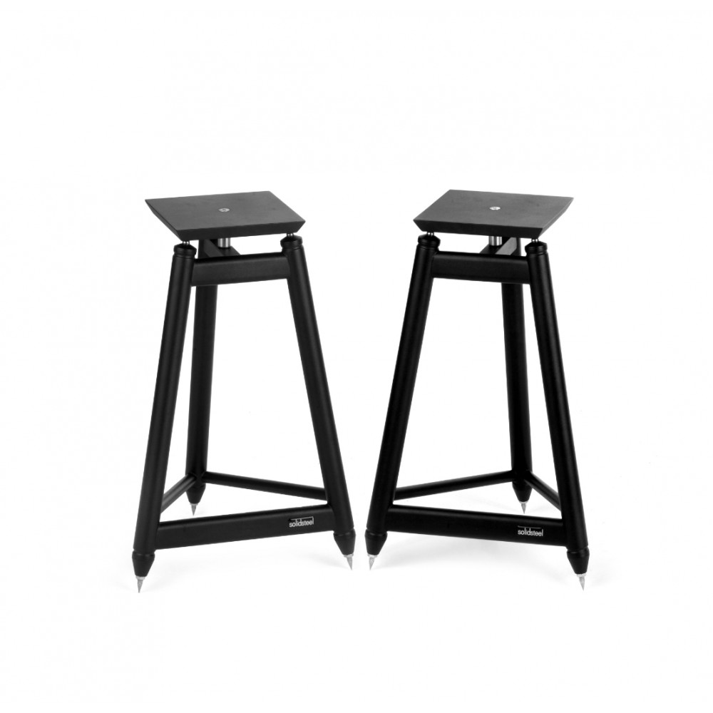 SOLIDSTEEL SS-5 Vintage Hi-Fi Speaker Stands (ΖΕΥΓΟΣ) - Black