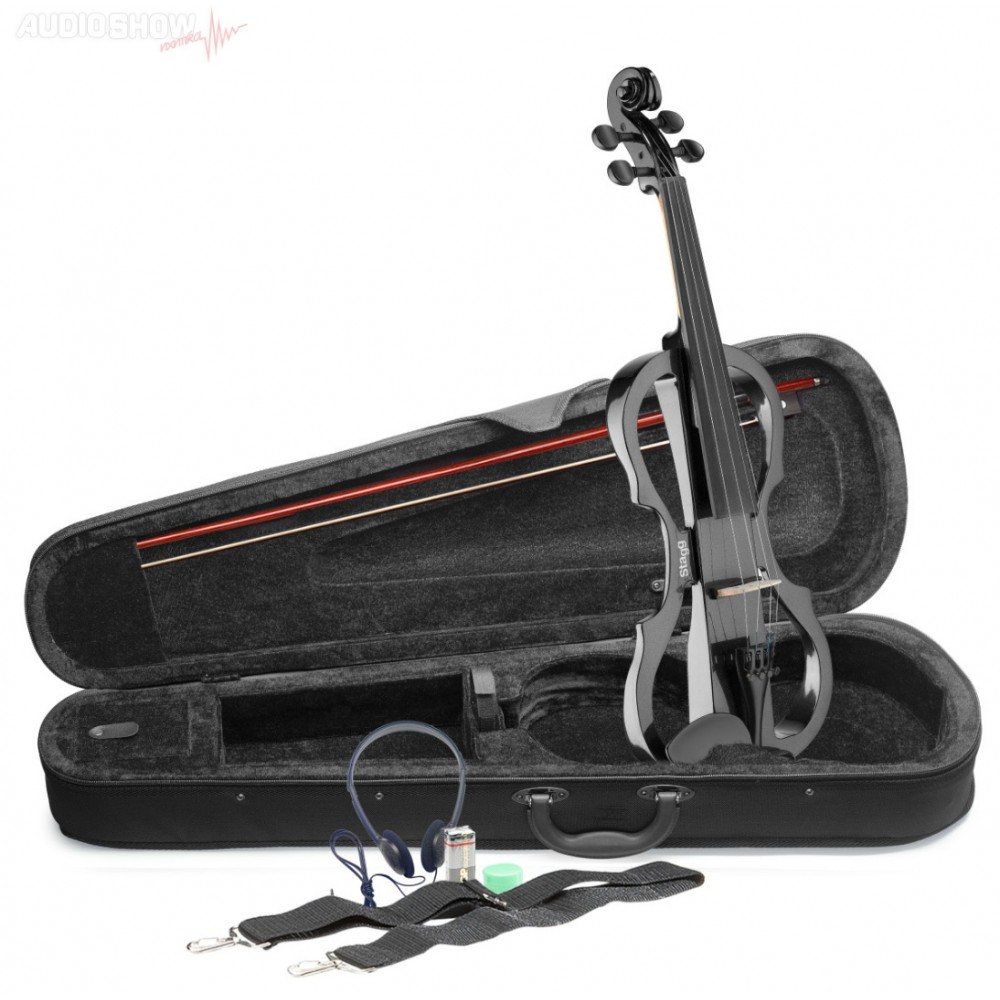 STAGG EVN X-4/4 MBK Hλεκτρικό Βιολί Metallic black