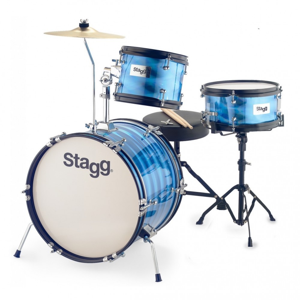 STAGG TIM JR 3/16B BL Ακουστικό Drum Set Junior με Πιατίνια