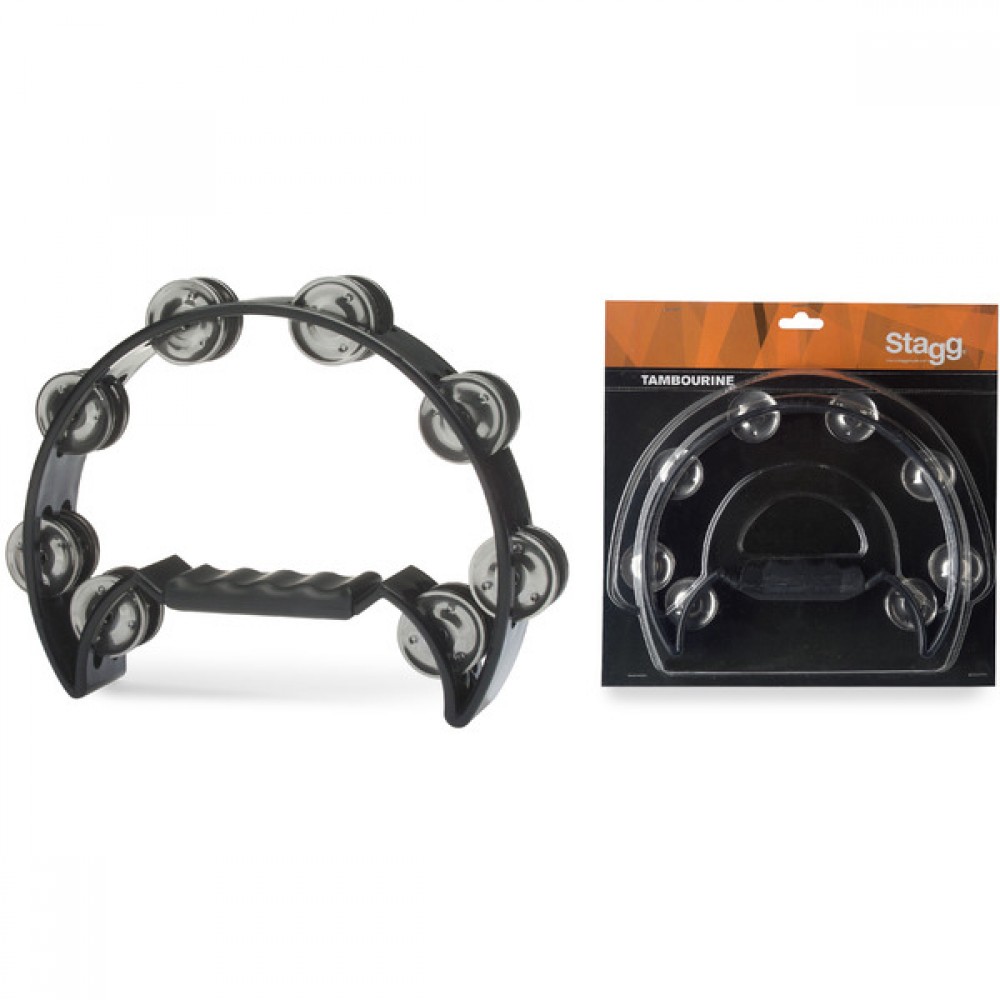 STAGG TAB-2 BK Nτέφι Mισοφέγγαρο Mαύρο Mε 8  Zευγάρια Tζίλιες