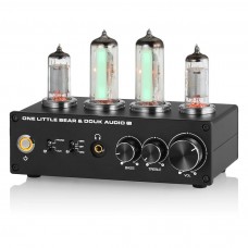 Douk Audio T9 HiFi Magic 6E2 Vacuum Tube Stereo Preamp MM/MC Phono Stage for Turntable Amp