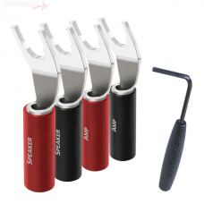AudioQuest (SGSPADE10012S) SureGrip 100 Silver Multi-Spade Connectors (Set 12 τμχ)