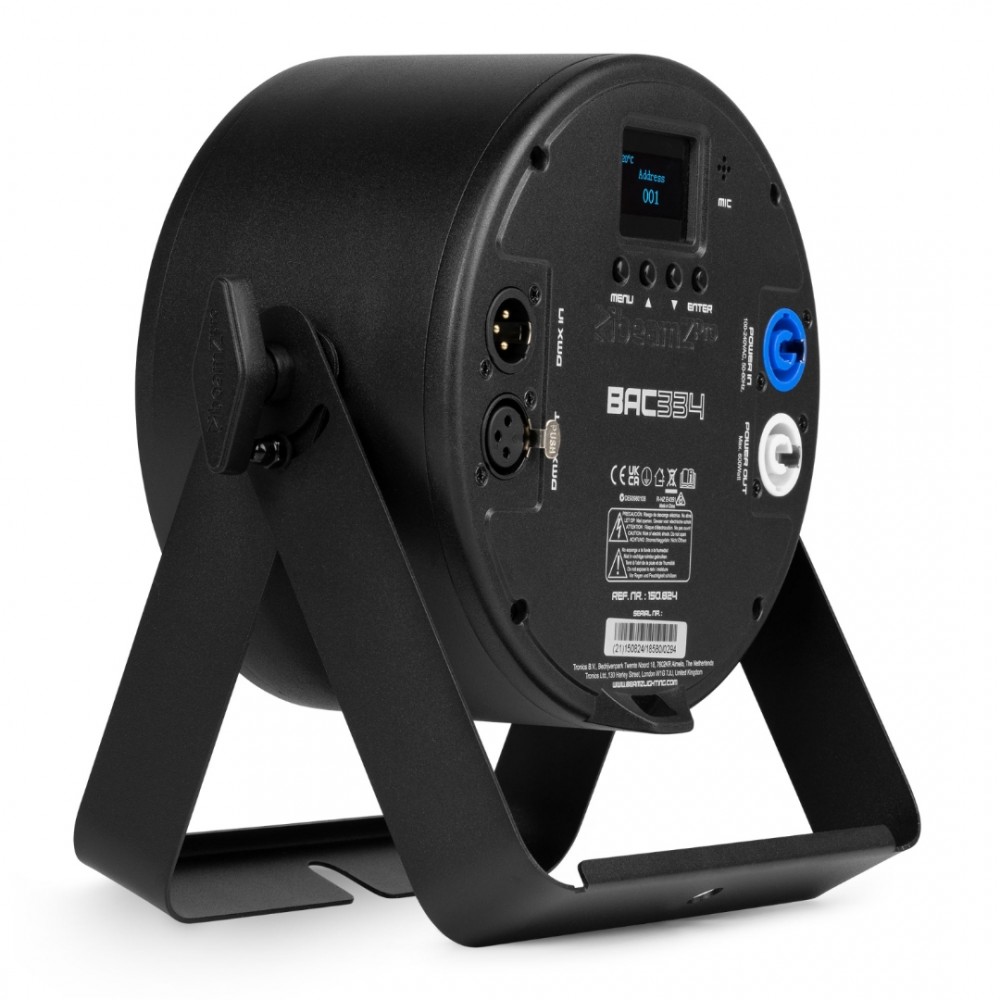 BeamZPro BAC334 PROPAR | Led Par 12x10W 6in1 RGBWA-UV, 20°