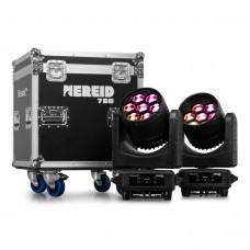 BeamZPro NEREID760 PAIR | Ζεύγος Κινούμενες Κεφαλές Wash 7x60W 4-in-1 RGBW LEDs, IP65 σε Flightcase