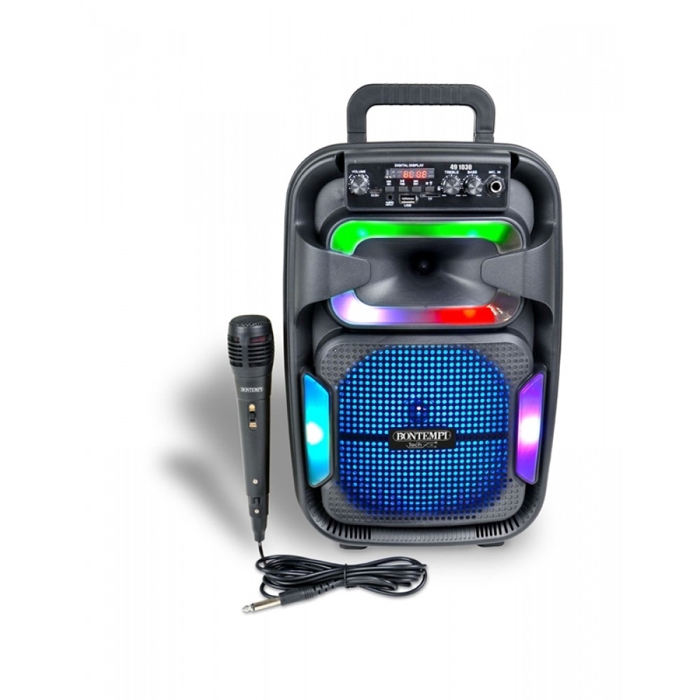 BONTEMPI 49 1030 ασύρματο ηχείο bluetooth 120 watt με μικρόφωνo,TWS λειτουργία BONTEMPI 49 1030 ασύρματο ηχείο bluetooth 120 watt με μικρόφωνo,TWS λειτουργία