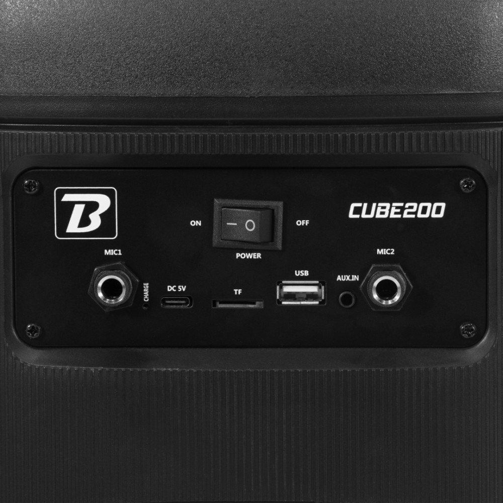 BOOMTONE DJ CUBE 200 | Φορητό Ηχείο Μπαταρίας 6.5