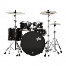 ds DRUM GROOVEMASTER BLACK MIST STAIN HARD SATIN STUDIO KIT Ακουστικά Ντραμς Birch, Κάσα 22