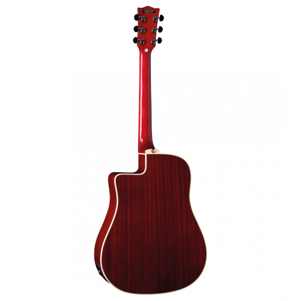 NXTD100CE SEETHROUGH RED EKO GUITARS