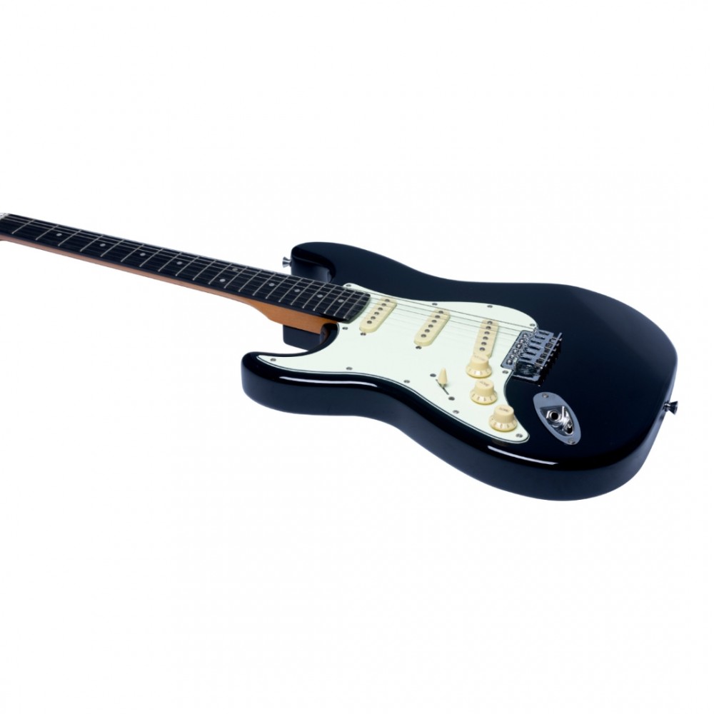 EKO GUITARS ST300 LH BLACK | Αριστερόχειρη Ηλεκτρική Κιθάρα Τύπου Stratocaster, Μαύρη