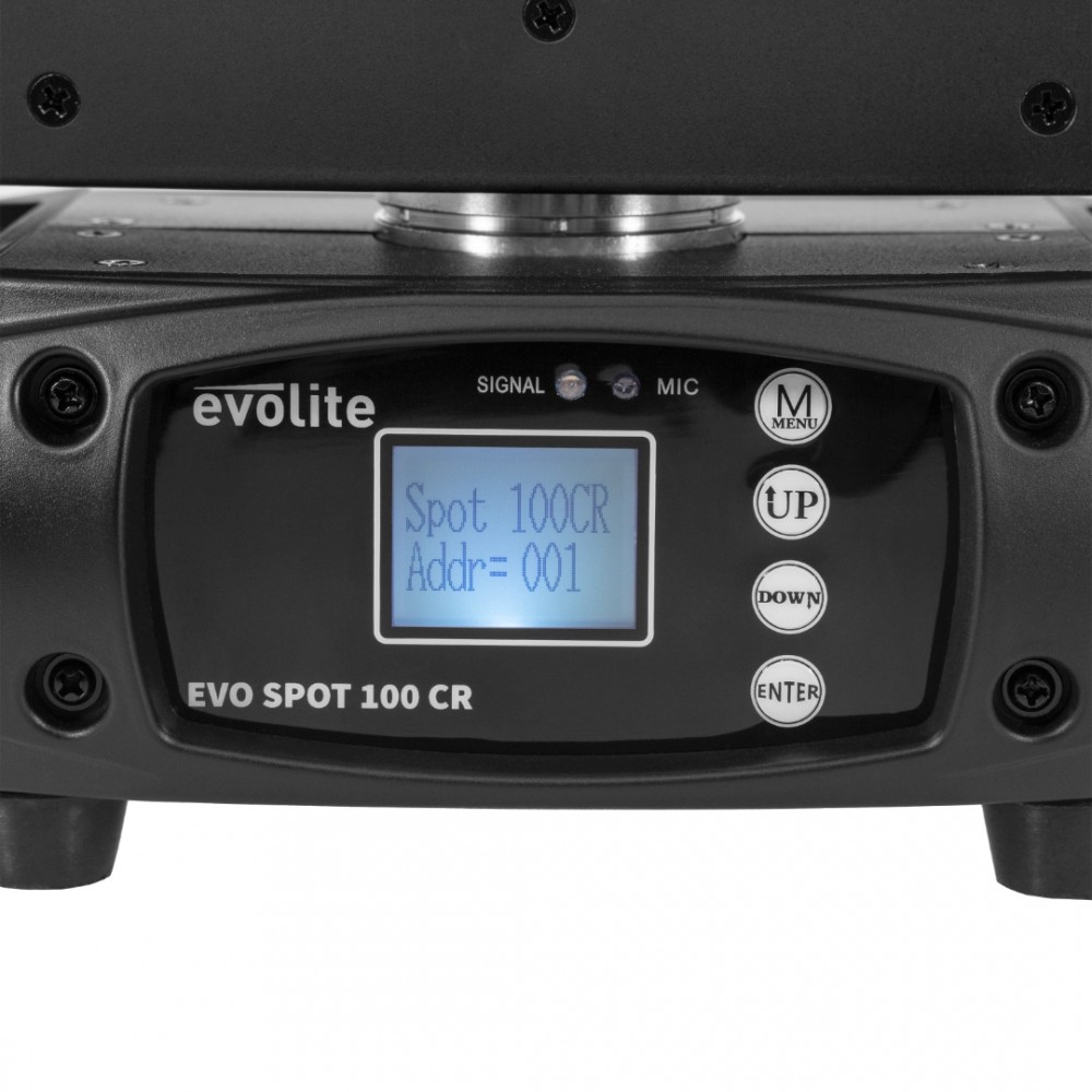 EVOLITE EVO SPOT 100CR | Κινούμενη Κεφαλή Spot 100W Led EVOLITE EVO SPOT 100CR | Κινούμενη Κεφαλή Spot 100W Led