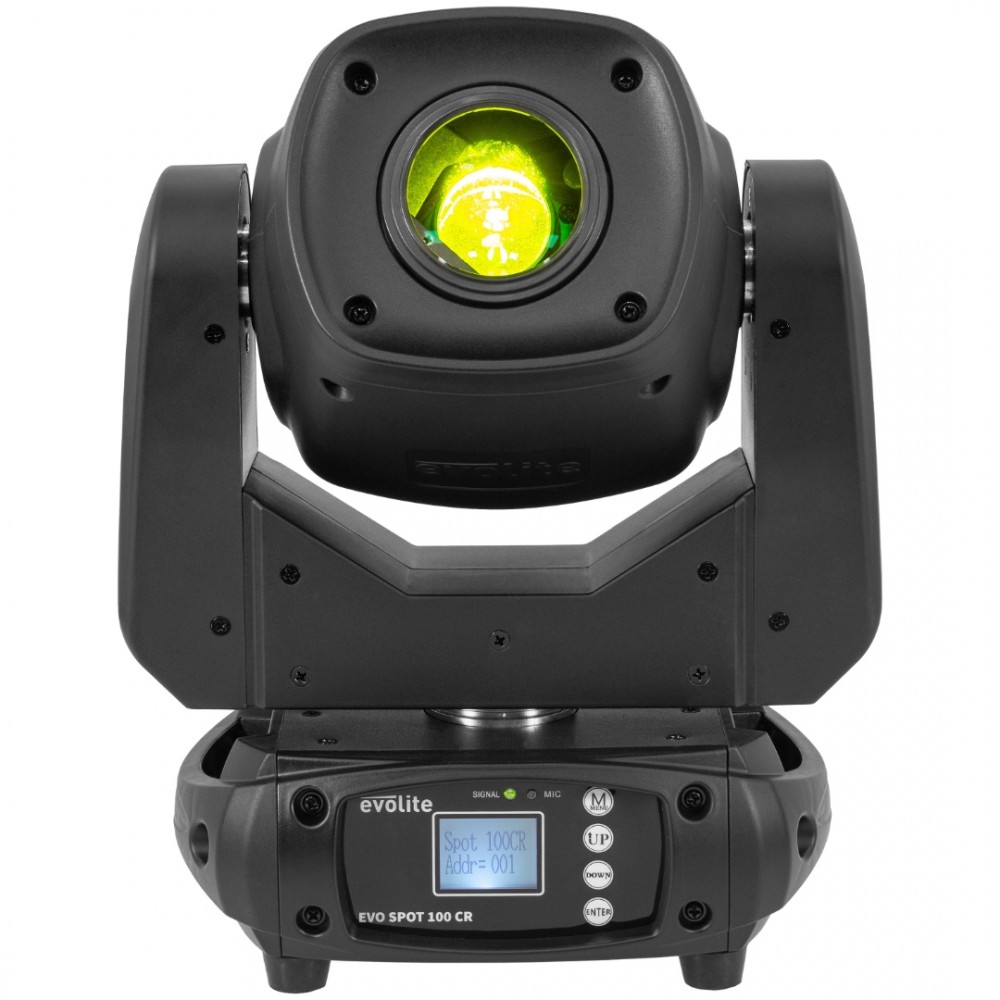 EVOLITE EVO SPOT 100CR | Κινούμενη Κεφαλή Spot 100W Led EVOLITE EVO SPOT 100CR | Κινούμενη Κεφαλή Spot 100W Led
